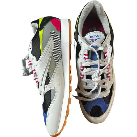 Reebok Classic Leather ATI Dad Sneakers DV5375 Grey Black Pink Lime Men’s Sz 11 - Picture 9 of 11
